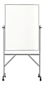 Ghent Reversible Dry-Erase Whiteboard, 48" x 36", Aluminum Frame With Silver Finish