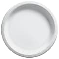 Amscan Round Paper Plates, 8-1/2”, Frosty White, Pack Of 150 Plates