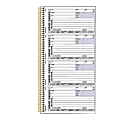 Rediform Gold Standard Telephone Message Book - 600 Sheet(s) - Spiral Bound - 2 PartCarbonless Copy - 2.75" x 5.66" Form Size - 5.66" x 11" Sheet Size - Blue Cover - 1 Each