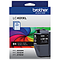 Brother® LC401XL High-Yield Black Ink Cartridge, LC401XLBK