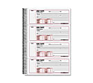 Rediform Money Receipt Book - 300 Sheet(s) - Wire Bound - 2 Part - Carbonless Copy - 7 5/8" x 11" Sheet Size - White Sheet(s) - Red Print Color - Blue Cover - 1 Each