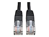 Eaton Tripp Lite Series Cat5e 350 MHz Molded (UTP) Ethernet Cable (RJ45 M/M), PoE - Black, 5 ft. (1.52 m) - Patch cable - RJ-45 (M) to RJ-45 (M) - 5 ft - UTP - CAT 5e - molded, stranded - black