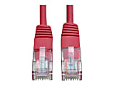 Eaton Tripp Lite Series Cat5e 350 MHz Molded (UTP) Ethernet Cable (RJ45 M/M), PoE - Red, 5 ft. (1.52 m) - Patch cable - RJ-45 (M) to RJ-45 (M) - 5 ft - UTP - CAT 5e - molded, stranded - red