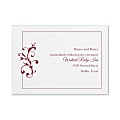 Custom Premium Wedding & Event Reception Cards, Little Love Birds, 4-7/8" x 3-1/2", Box Of 25 Cards