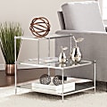 SEI Furniture Knox Glam Mirrored Accent Table, Rectangular, Chrome 1 thumbnail image