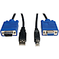 Tripp Lite 10ft KVM Switch USB Cable Kit for KVM Switch B006-VU4-R - 10ft 1 thumbnail image