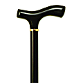 Alex Orthopedic Fritz Handle Wood Cane, Men's, 37", Black Beechwood