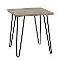 Ameriwood™ Home Owen Retro End Table, Square, Rustic Oak/Black 1 thumbnail image