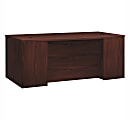 HON® Foundation Laminate Breakfront Desk Shell With Bowfront, Mahogany 1 thumbnail image