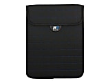 Mobile Edge Neogrid Carrying Case (Sleeve) for 10" Apple iPad - Black, Blue - Neoprene Body - Polysuede Interior Material - 10" Height x 8" Width x 0.5" Depth