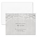 Custom Wedding & Event Response Cards With Envelopes, 4-7/8" x 3-1/2", Wooden Sparkle, Box Of 25 Cards 1 thumbnail image