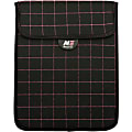 Mobile Edge Neogrid Carrying Case (Sleeve) for 7" Apple iPad mini Tablet - Black - Bump Resistant, Scratch Resistant, Spill Resistant - Neoprene, Polysuede Interior - Pink Stitching - 8" Height x 6" Width x 0.5" Depth