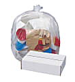 Highmark™ High-Density Can Liners, 0.63 mil, 16 Mic, 55 Gallons, 41" x 54", Natural, Box Of 200 1 thumbnail image