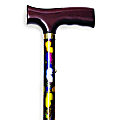 Alex Orthopedic Folding Travel Cane, 36"-37", Fritz Handle, Butterfly 1 thumbnail image