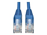 Eaton Tripp Lite Series Cat5e 350 MHz Snagless Molded (UTP) Ethernet Cable (RJ45 M/M), PoE - Blue, 25 ft. (7.62 m) - Patch cable - RJ-45 (M) to RJ-45 (M) - 25 ft - UTP - CAT 5e - booted, snagless - blue