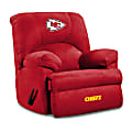 Imperial NFL GM Microfiber Recliner Accent Chair, Kansas City Chiefs, Black