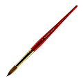 Winsor & Newton Sceptre Gold II Short-Handle Paint Brush 101, Size 16, Round Bristle, Sable Hair, Terracotta