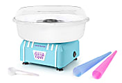 Nostalgia Hard Cotton Candy Maker, 8-3/16”H x 11-1/4”W x 11-1/4”D, Blue