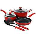 Oster 7-Piece Aluminum Non-Stick Cookware Set, Red 1 thumbnail image