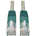 Tripp Lite 10ft Cat5e Cat5 Molded Snagless Crossover Patch Cable RJ45 Gray 10' - 10ft - 1 x RJ-45 Male - 1 x RJ-45 Male - Gray
