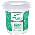 Wipex 70% Isopropyl Alcohol Wipes, 5" x 8", Bucket Of 1,000 Wipes, Case Of 2 Buckets 1 thumbnail image