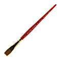 Winsor & Newton Sceptre Gold II Short-Handle Paint Brush 606, 1/2", One-Stroke Bristle, Sable Hair, Terracotta