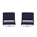 Flash Furniture Grandstand Comfort Seats, Navy/Black, Set Of 2 Seats