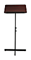 Safco® Adjustable Speaker Stand, Mahogany