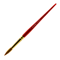 Winsor & Newton Sceptre Gold II Short-Handle Paint Brush 101, Size 14, Round Bristle, Sable Hair, Terracotta 1 thumbnail image