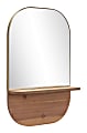Zuo Modern Meridian Oval Mirror, 28-1/8"H x 19-15/16"W x 4-3/4"D, Natural