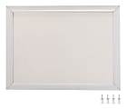 Realspace™ Linen Bulletin Board, 17" x 23", Wooden Frame With White Finish 1 thumbnail image