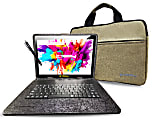 NEW LINSAY® 10.1" Octa Core 256GB STORAGE ANDROID 15 BUNDLE with BLACK UNIQUE ORACLE KEYBOARD CASE and BRIEFCASE 1 thumbnail image