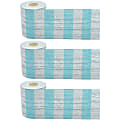 Teacher Created Resources® Straight Rolled Border Trim, Vintage Blue Stripes, 50’ Per Roll, Pack Of 3 Rolls