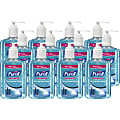 PURELL® Sanitizing Gel - Ocean Mist Scent - 8 fl oz (236.6 mL) - Pump Bottle Dispenser - Kill Germs - Hand - Blue - 12 / Carton 1 thumbnail image