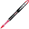 uni-ball® Vision Elite Rollerball Pens, 0.5 mm, Dark Gray Barrel, Red Ink