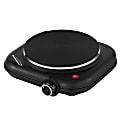 Brentwood® 1,100-Watt Single-Cast-Iron Countertop Electric Burner Hot Plate with Temperature Control & Power Indicator Light, Black, TS-331BK 1 thumbnail image