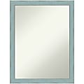 Amanti Art Non-Beveled Rectangle Wood Framed Bathroom Wall Mirror, 26-1/4" x 20-1/4", Sky Blue Rustic 1 thumbnail image