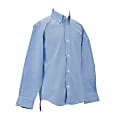 Royal Park Boys Uniform, Husky Long-Sleeve Oxford Polo Shirt, Large, Blue