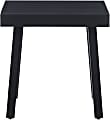 Linon Abilene Aluminum Outdoor Side Table, 20-1/4”H x 19-3/4”W x 17-1/4”D, Black 1 thumbnail image