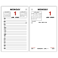 2024 AT-A-GLANCE® Daily Loose-Leaf Desk Calendar Refill, 3-1/2" x 6", January to December 2024, E01750