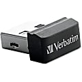 Verbatim 4GB Store 'n' Stay Nano USB Flash Drive - Black - 4 GB - Black
