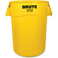 Rubbermaid Commercial Brute 44-Gallon Vented Utility Containers, 44 Gallons, Yellow, Carton Of 4 1 thumbnail image