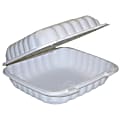 EarthChoice® SmartLock® Hoagie Containers, 3-1/8"H x 8-7/8"W x 9-5/16"D, White, Pack Of 120 Containers 1 thumbnail image