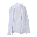 Royal Park Unisex Uniform, Long-Sleeve Oxford Polo Shirt, X-Small, White