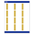 Avery® Print-To-The-Edge Cards With Sure Feed®, S00-DJT-PRMWC10, 2" x 2", Matte White, Preprinted Dipped Gold Edge Design, Pack Of 120 1 thumbnail image