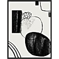 Amanti Art Abstract Composition Charcoal by Teju Reval Wood Framed Wall Art Print, 41”H x 31”W, Black 1 thumbnail image
