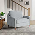 Lifestyle Solutions Shendi Fabric Guest Chair, Light Gray