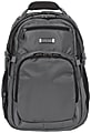 Kenneth Cole Reaction Nylon Backpack With 15.6" Laptop Pocket, Charcoal Gray