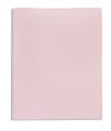 Office Depot® 2-Pocket School-Grade Poly Folder With Prongs, Letter Size, Light Pink 1 thumbnail image
