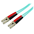 StarTech.com 10m 10 Gb Aqua Multimode 50/125 Duplex LSZH Fiber Patch Cable LC